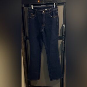 Jordache Straight Jeans in Dark Blue Denim